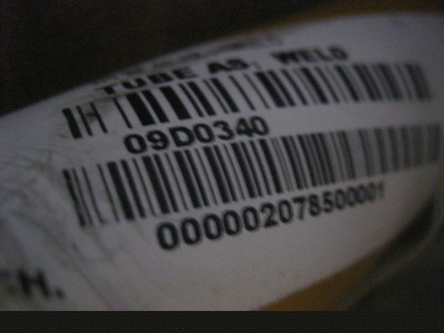 09D0340		Steel pipe assembly; WELD