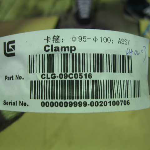 09C0516		Clamp; φ95-φ100; ASSY