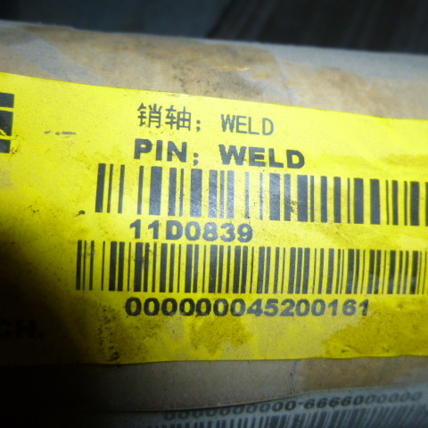 11D0839		pin; WELD