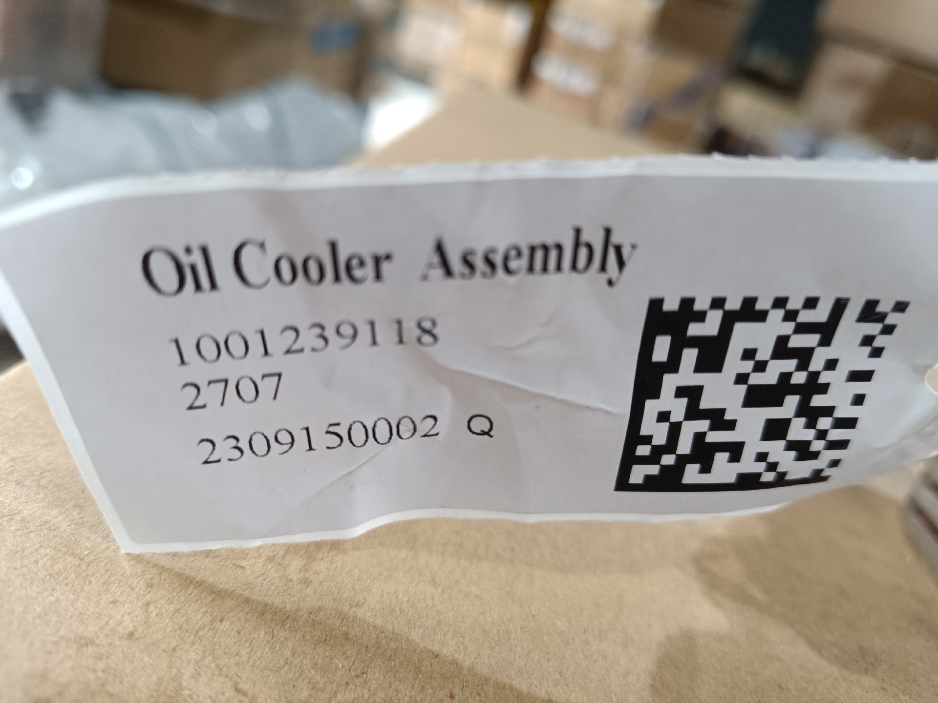 Liugong Loader Part 1001239118Q OIL COOLER