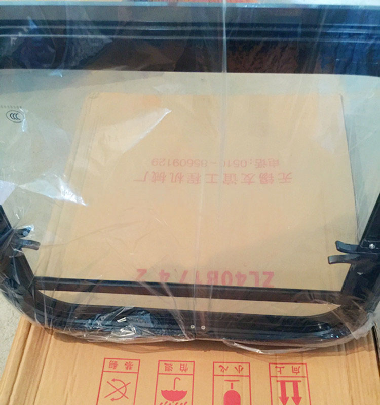 Liugong part 30E 40B 50C left door movable window aluminum window assembly 47C0033 with glass