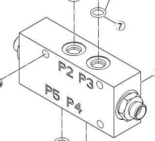 Liugong part 870H 856H 862H 877H 886H VL80 control valve 12C3695