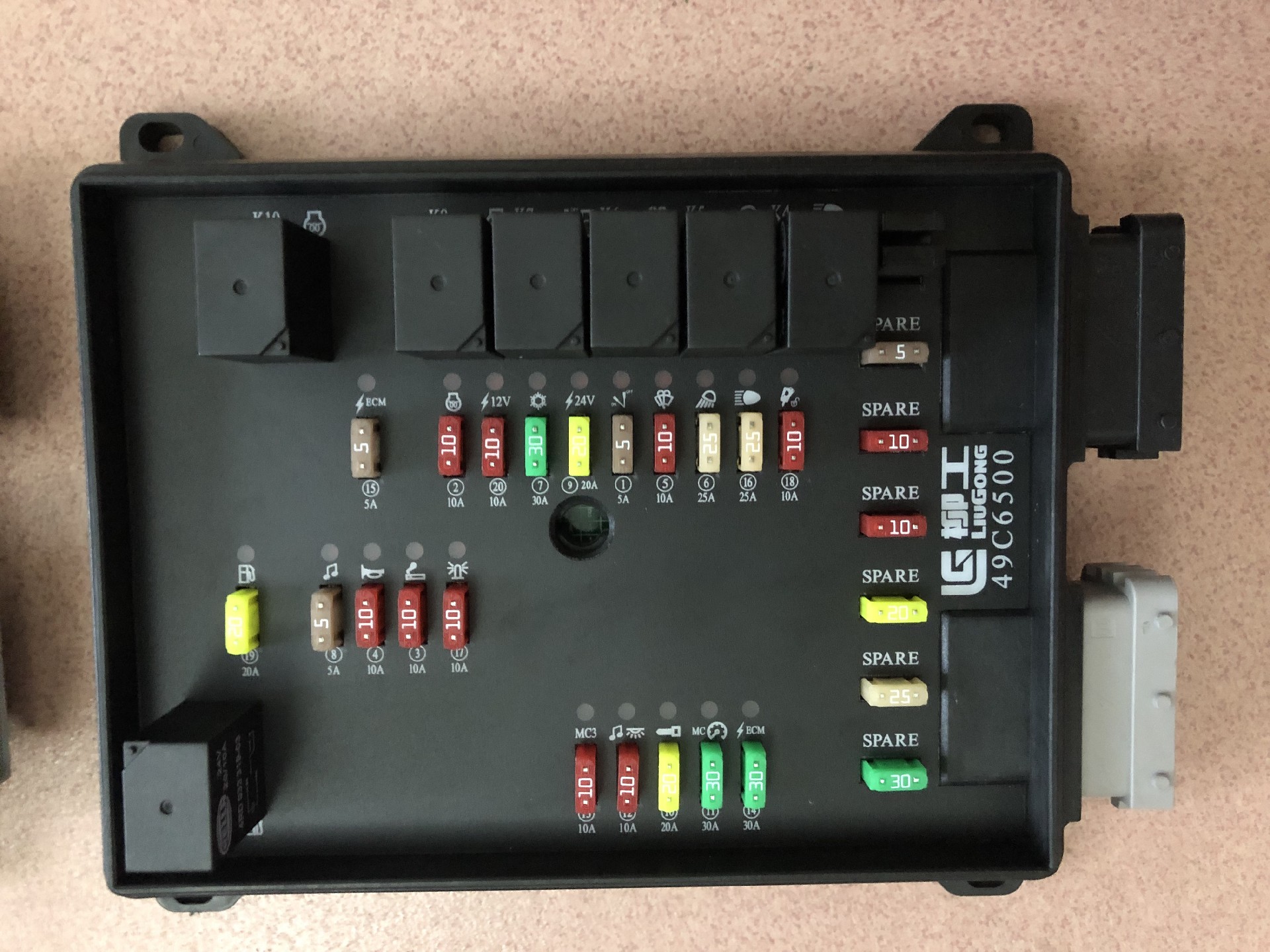 Liugong part 49C4932 Fuse box