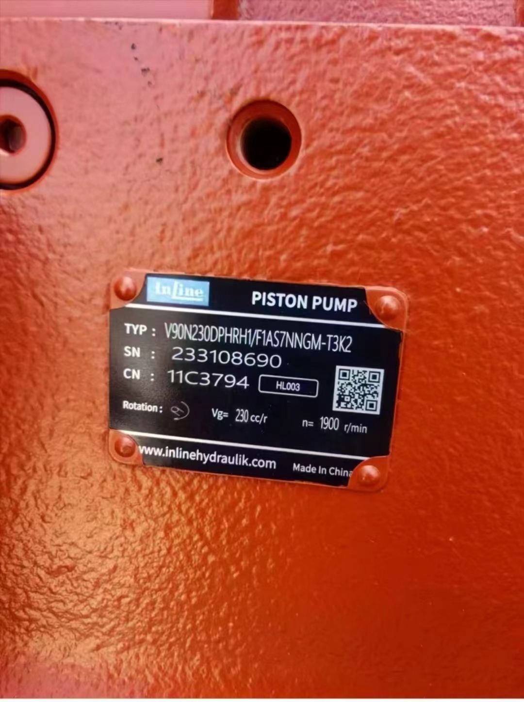 11C3794 pump PISTON Pump